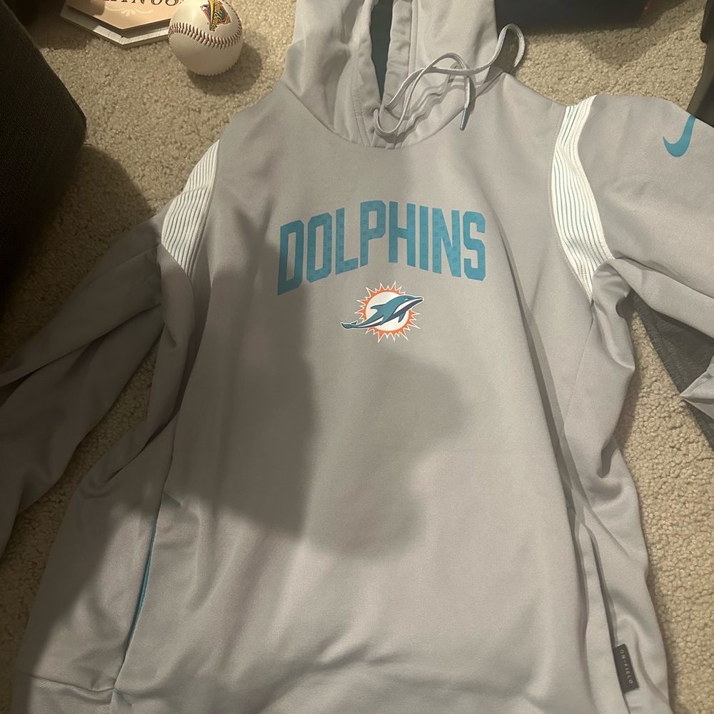 Gray Miami Dolphins Hoodie - NFL Nike